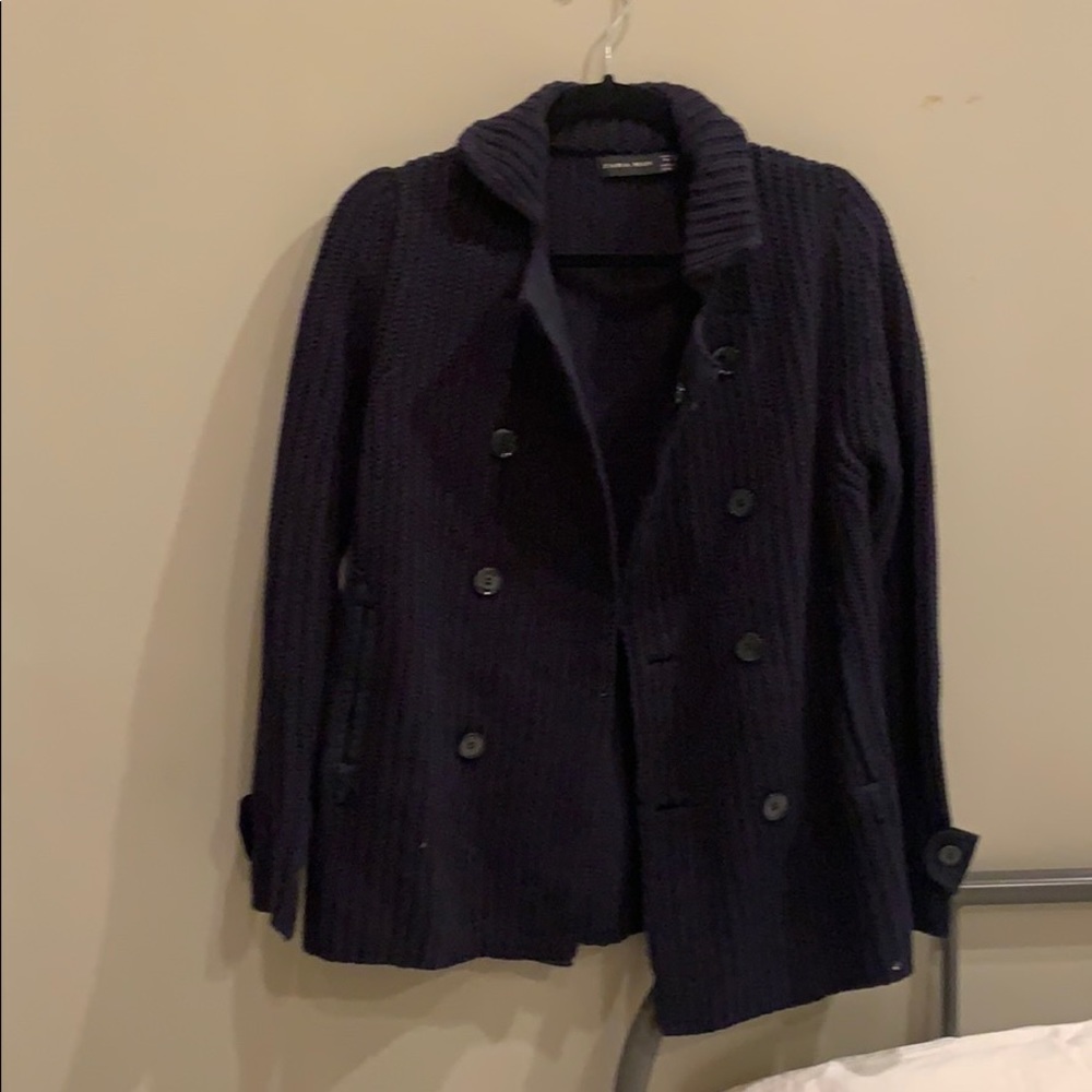 Navy knit sweater